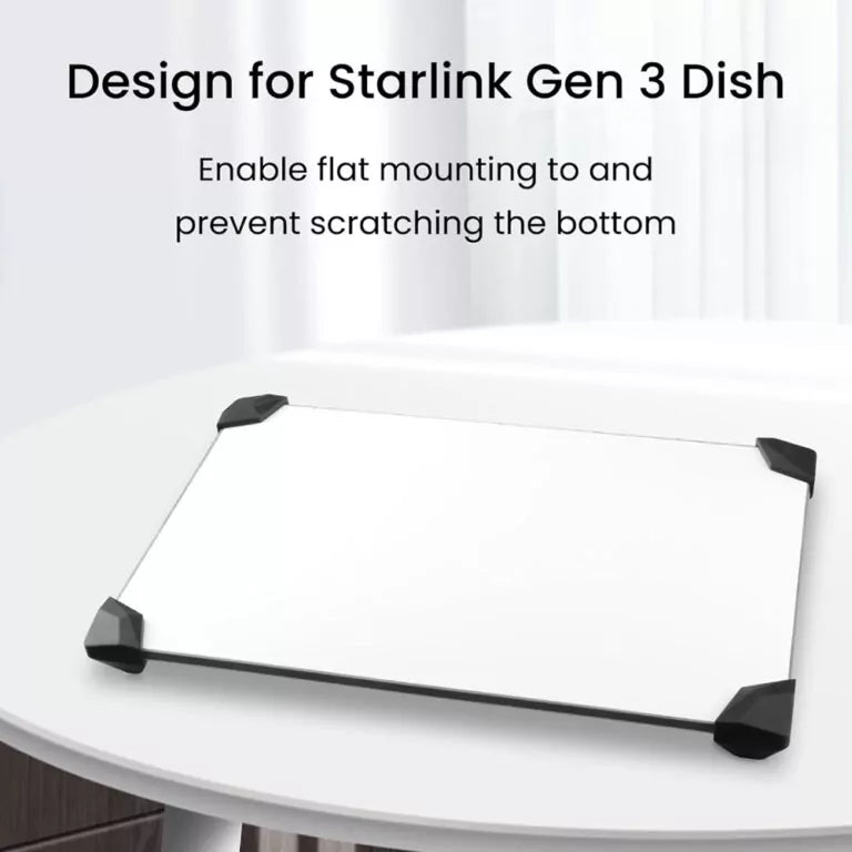 STARGEAR Protective Stand Pads Flat Mount for Starlink Gen 3 Dish (4 Pack)