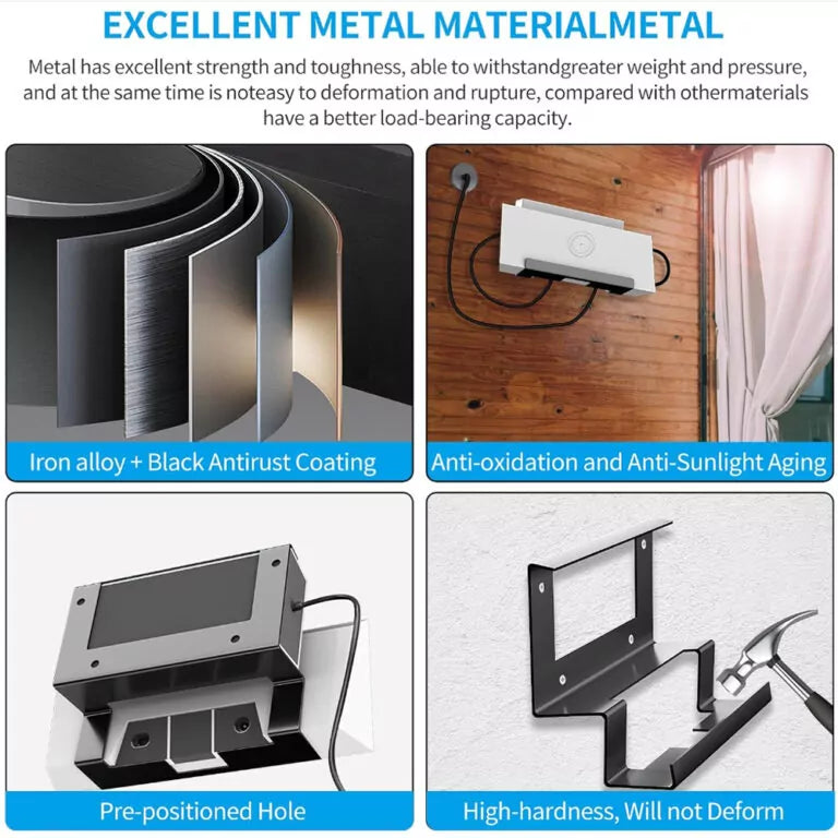 All-in-One Metal Router & Power Supply Wall Mount Kit for Starlink Gen 3