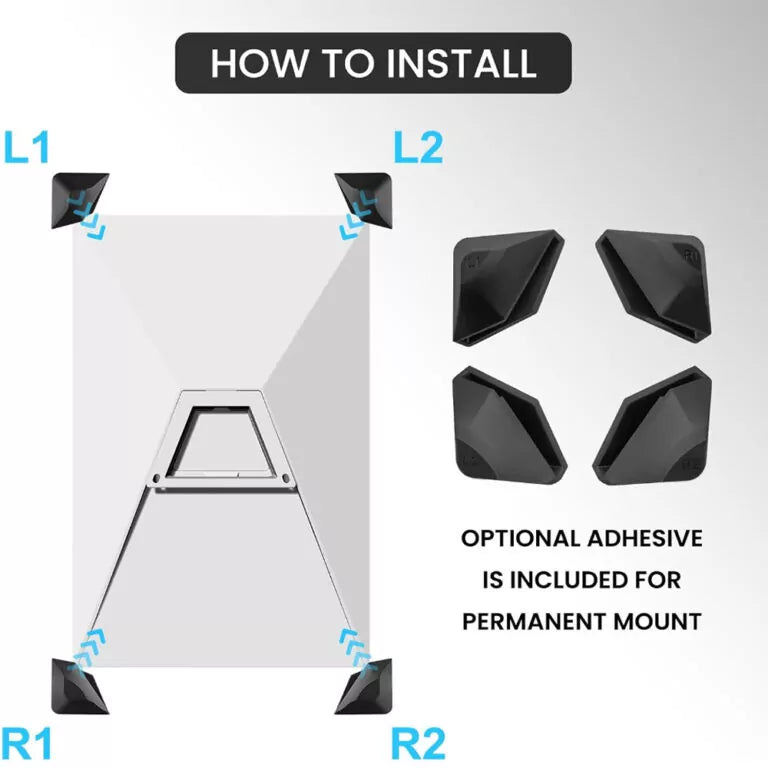 STARGEAR Protective Stand Pads Flat Mount for Starlink Gen 3 Dish (4 Pack)