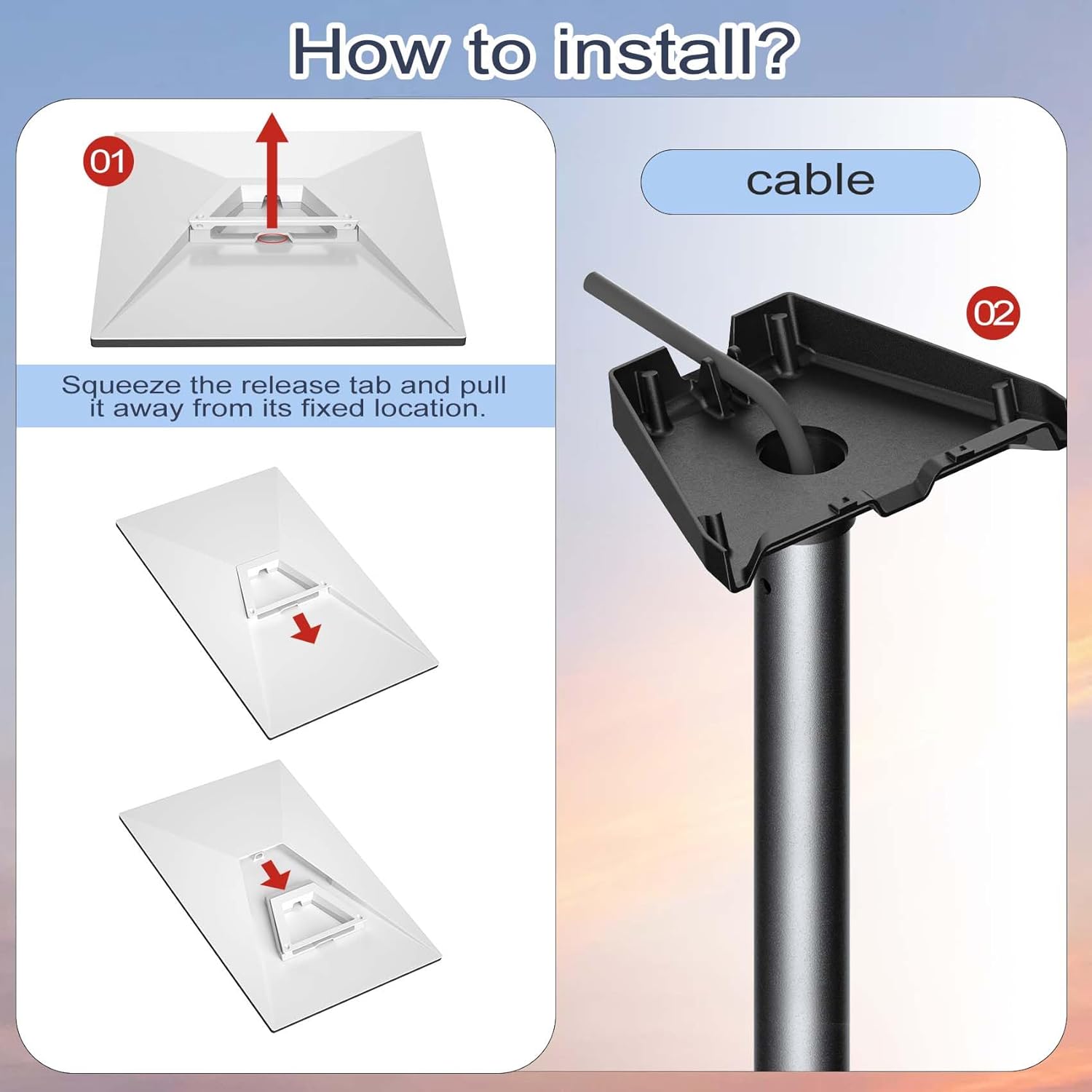 360° Adjustable Wall & Roof Mount Kit for Starlink Gen 3